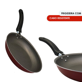 Frigideira Enjoy Francesa 22cm - Vermelho